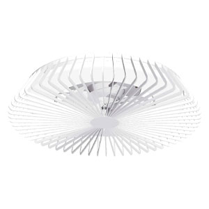 Mantra Iluminación. Modelo HIMALAYA. Ventilador y plafón de techo de 63 cm de diámetro en color blanco. Fuente de luz LED 70W 2700K-5000K 4900lm. Ventilador 35W [Clase de eficiencia energética A]